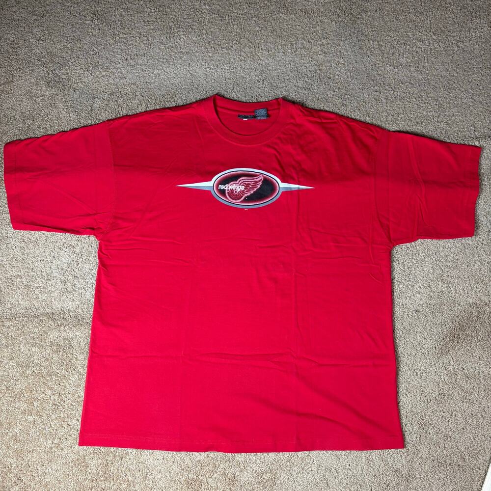 Vintage Proline Detroit Red Wings Red Shirt Men’s Sz 2XL Preowned‎